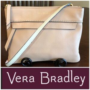 VERA BRADLEY - 🎉HP🎉 Pebbled Leather RFID Convertible Crossbody/Clutch/Pink Blush